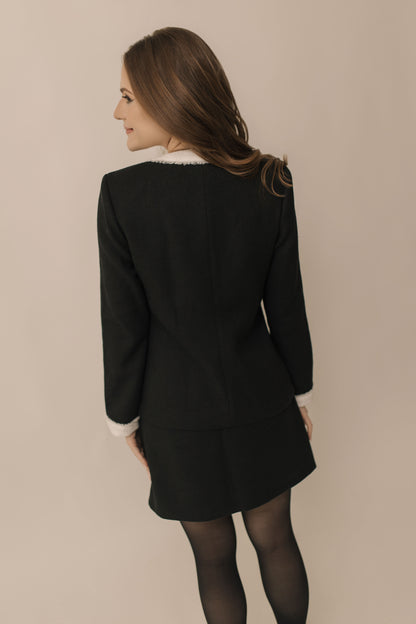 Black Tweed Blazer