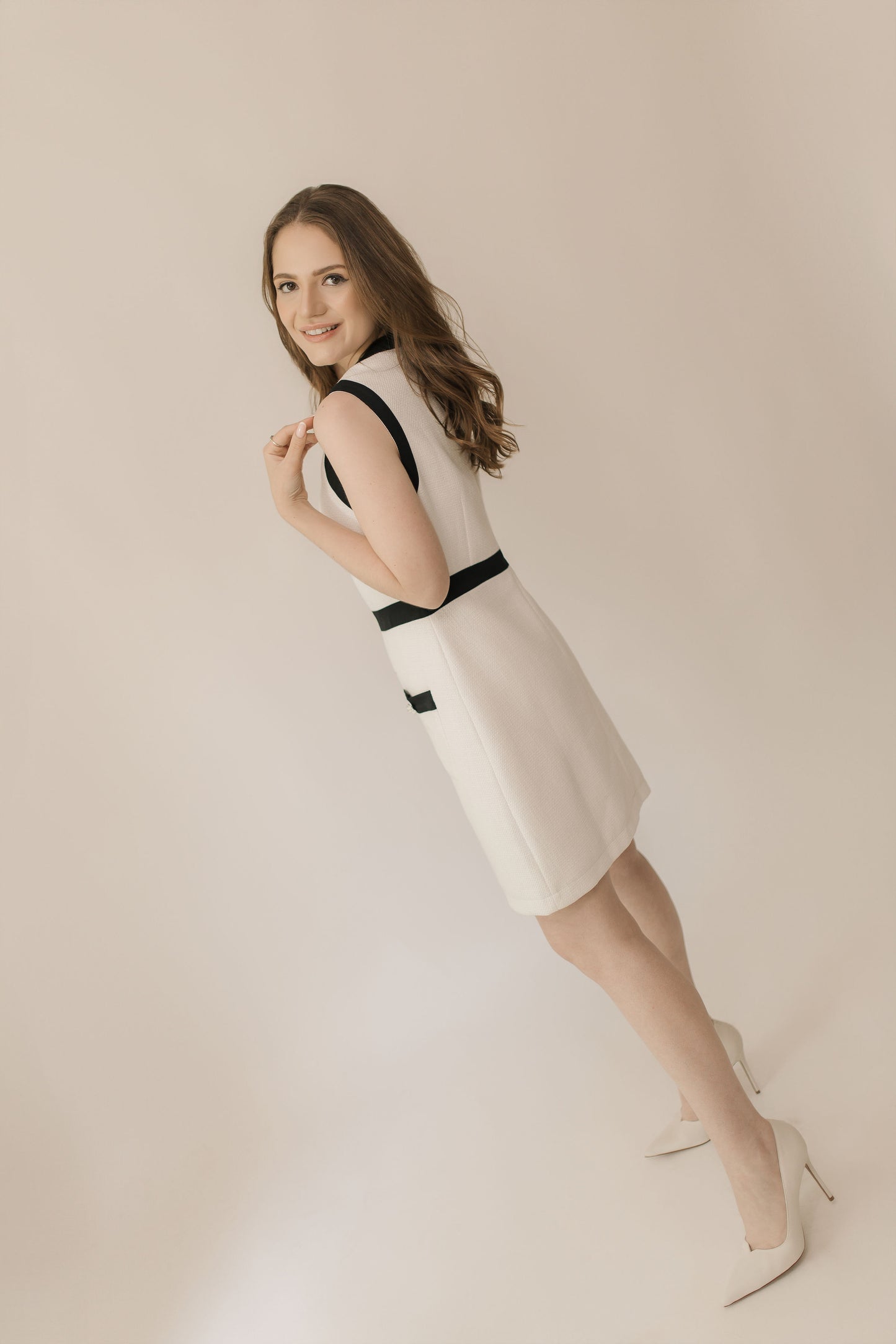 White Tweed Dress