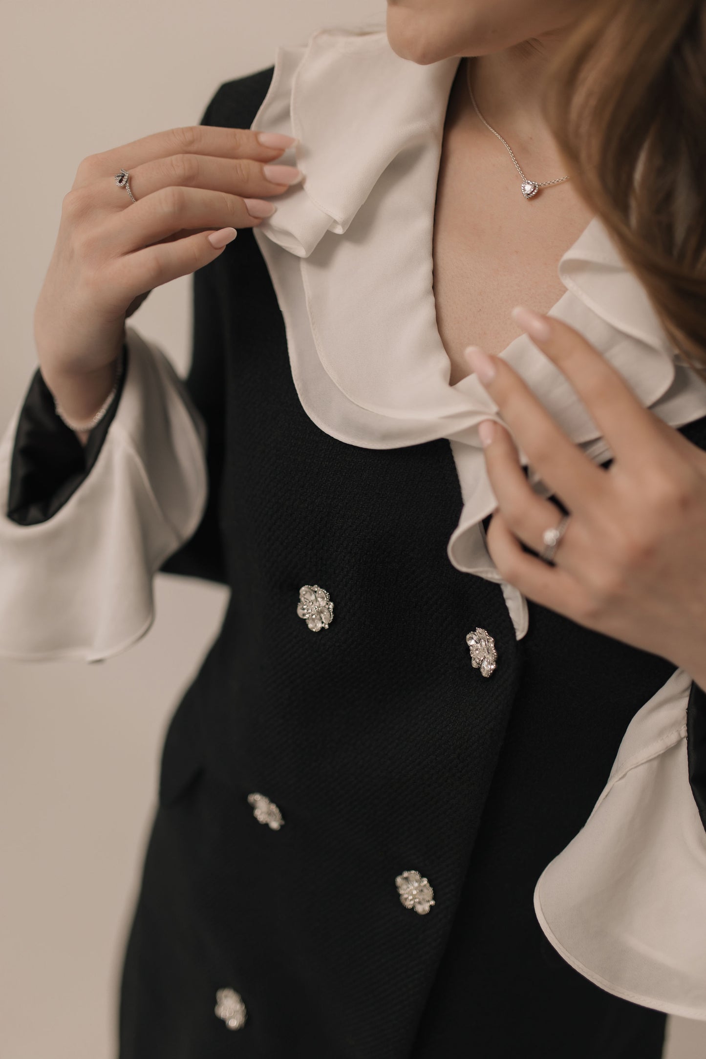 Black Tweed Blazer Dress