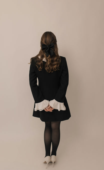 Black Tweed Blazer Dress