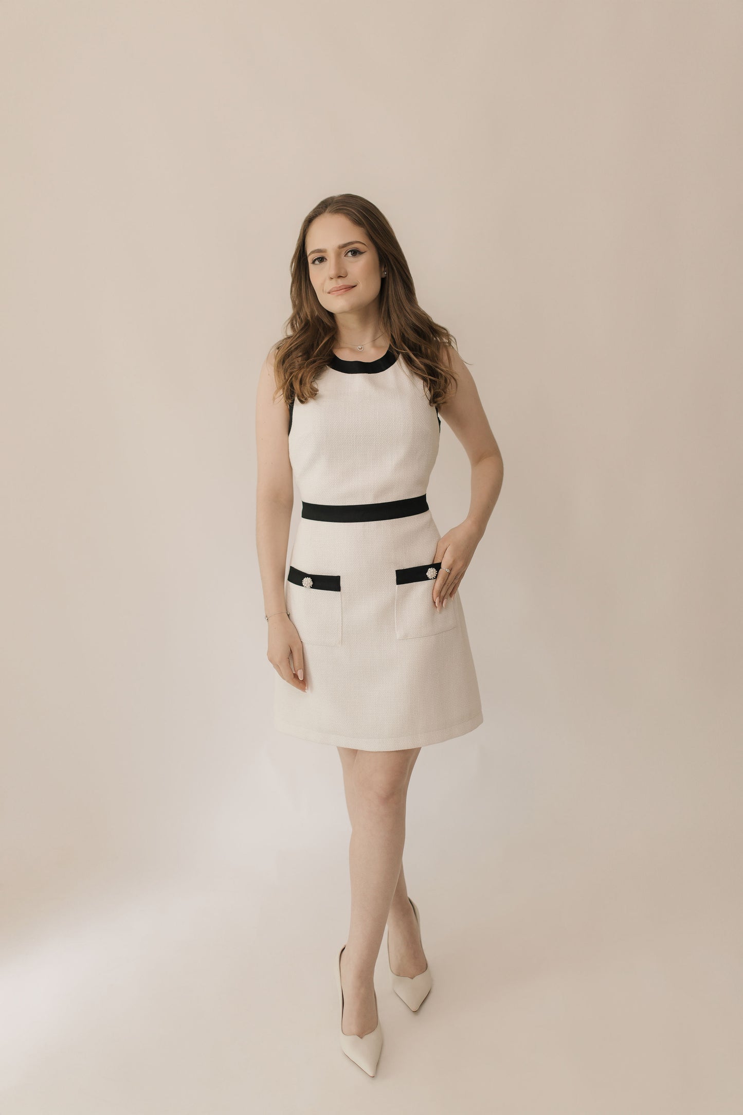 White Tweed Dress