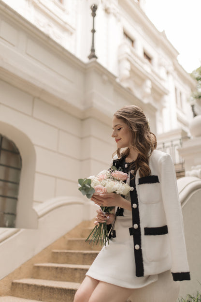 White Tweed Blazer