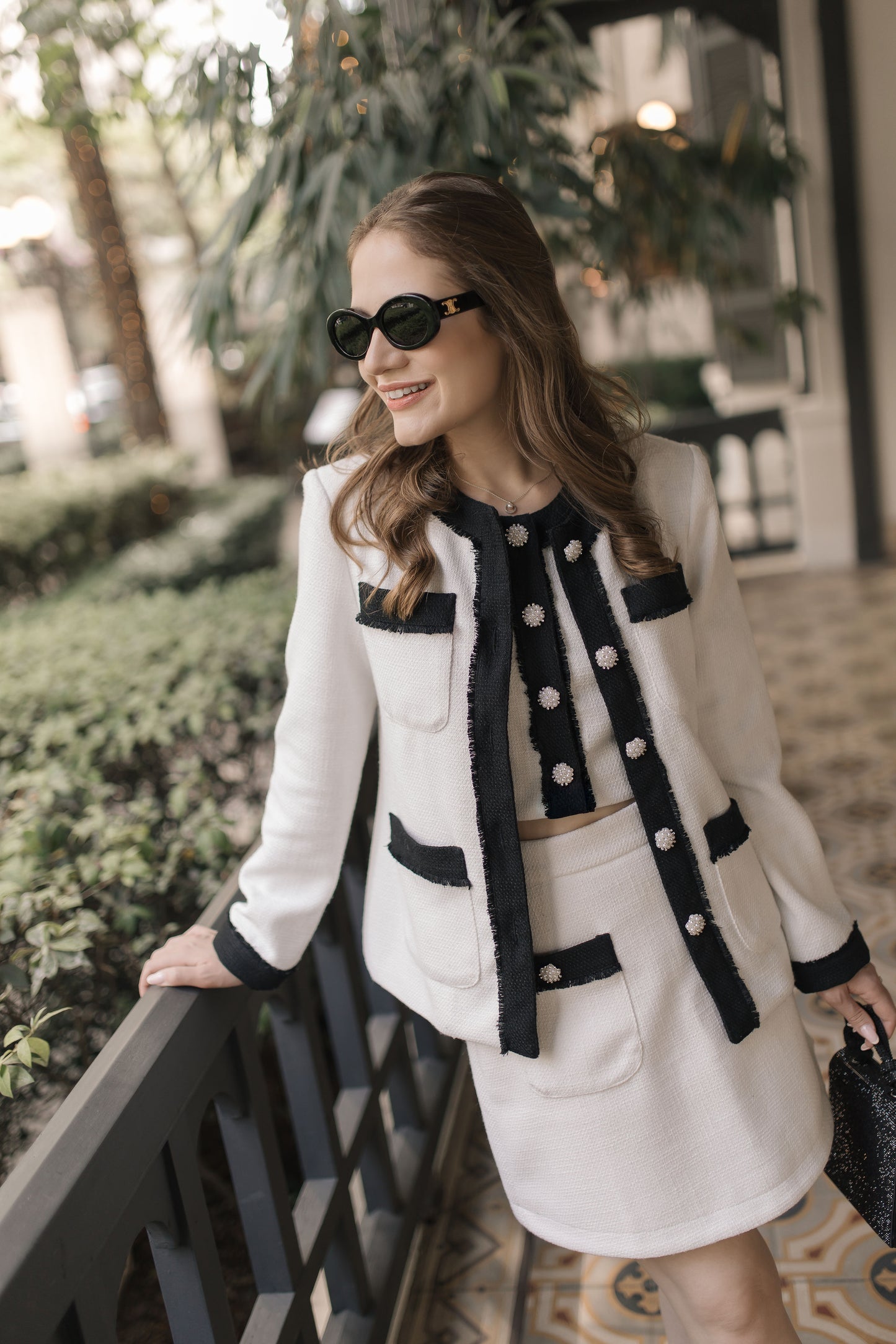 White Tweed Blazer