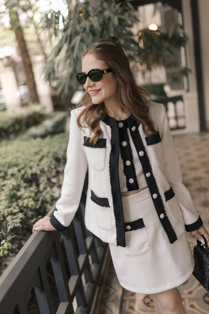 White Tweed Blazer